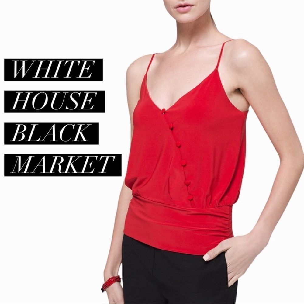 NWT BHWM Red Jersey Knit with Buttons